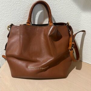 Dooney & Bourke Tan Leather Satchel